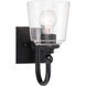 Antonia 1 Light 5.5 inch Coal Black Bath Vanity Light Wall Light