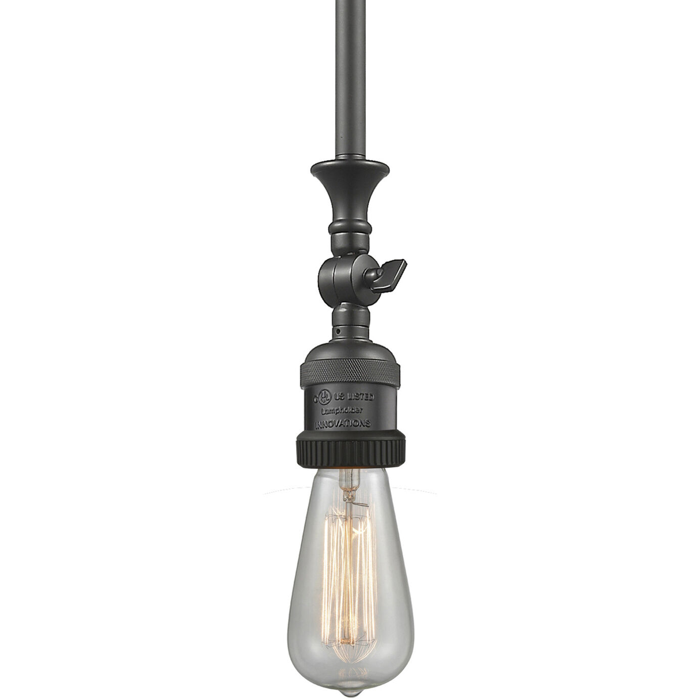 Franklin Restoration Bare Bulb LED 4 inch Oil Rubbed Bronze Mini Pendant Ceiling Light