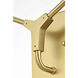 Zayne 2 Light 15 inch Gold Wall Sconce Wall Light