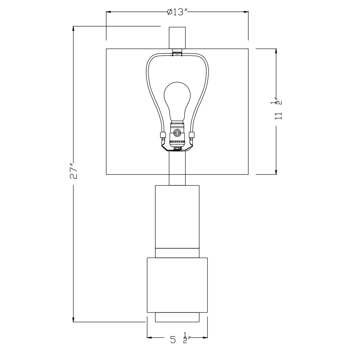 Java 27 inch 150.00 watt Antique Black Table Lamp Portable Light