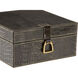 Wildwood 8 inch Black Crocodile Box