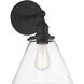 Barwell 1 Light 10 inch Coal Black Bath Vanity Light Wall Light