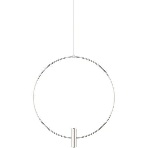 Sean Lavin Mini Layla 2 Light 12 Satin Nickel Low-Voltage Pendant Ceiling Light in MonoRail, Integrated LED