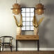 Saltwater Black & Natural Rattan Arm Chair in Black and Natural Rattan