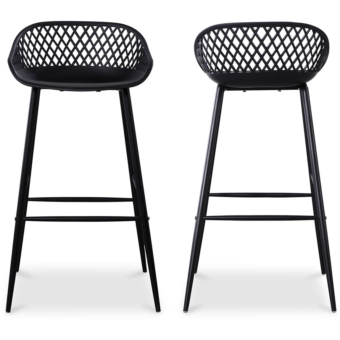 Moe s Home Collection QX 1004 02 Piazza 37 inch Black Outdoor Barstool