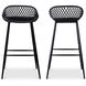 Piazza 37 inch Black Outdoor Barstool
