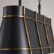 Brasserie 4 Light 42 inch Blackened Zinc and Heritage Bronze Linear Pendant Ceiling Light