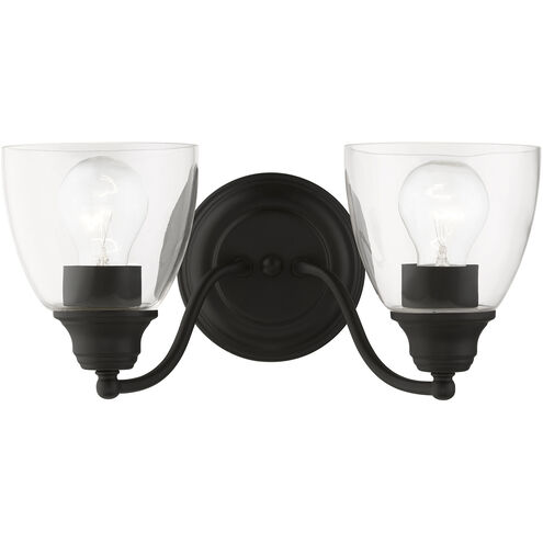 Montgomery 2 Light 14 inch Black Vanity Sconce Wall Light