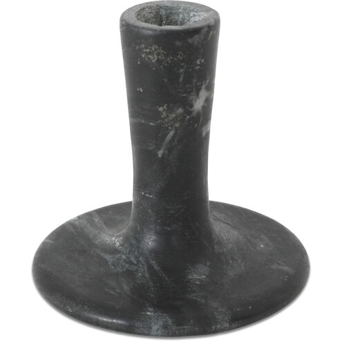 East 4 X 4 inch Candle Holder in Black, Short
