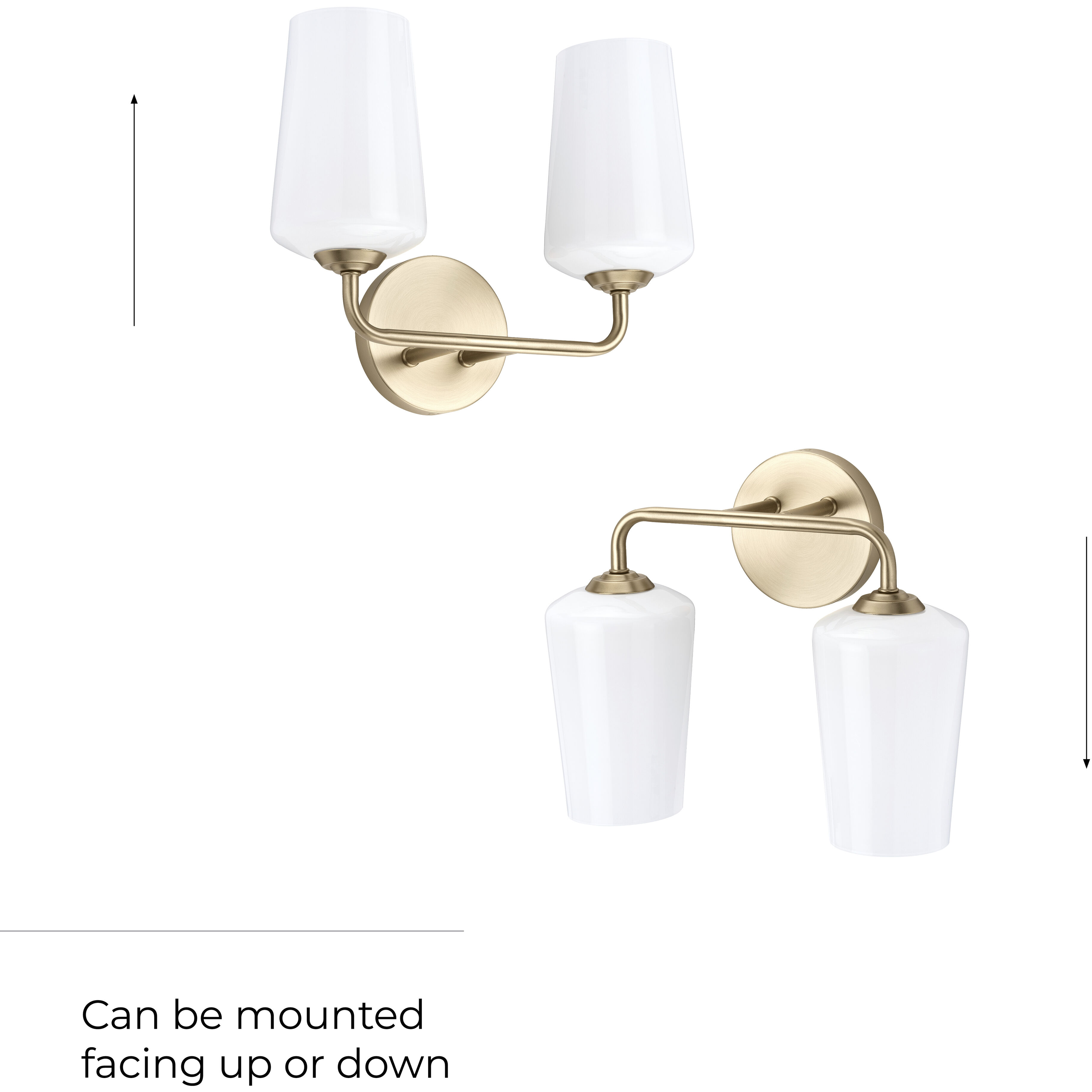 Celino 2 Light 14 inch Champagne Bronze Vanity Light Wall Light