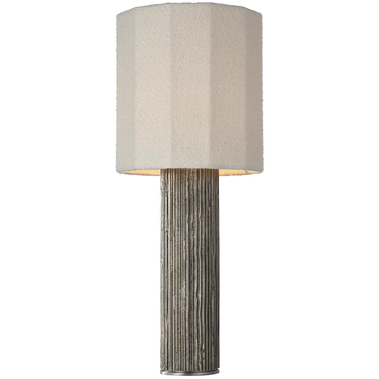 Anne-Marie Barton Fumar 29 inch 15.00 watt Ridged Graphite Table Lamp Portable Light