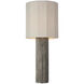 Anne-Marie Barton Fumar 29 inch 15.00 watt Ridged Graphite Table Lamp Portable Light
