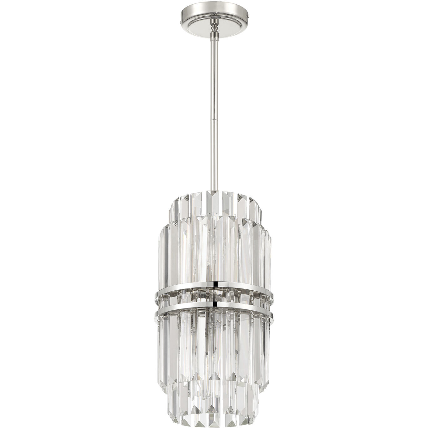 Hayes 4 Light 8 inch Polished Nickel Chandelier Ceiling Light