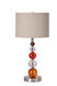 BH Series Table Lamp Portable Light, Silver Metal Frame