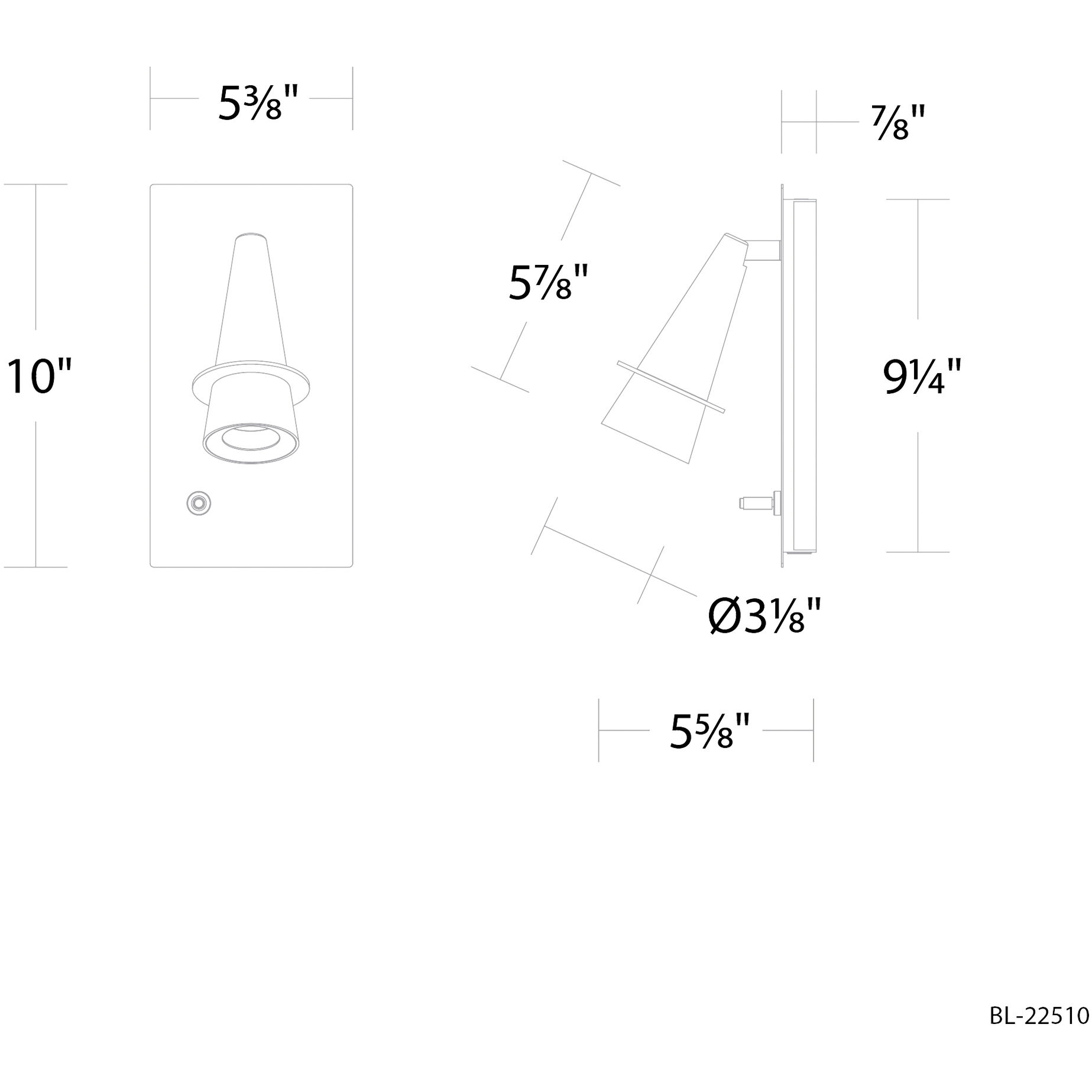 Wizard Indoor Wall Lighting in Black Aged Brass