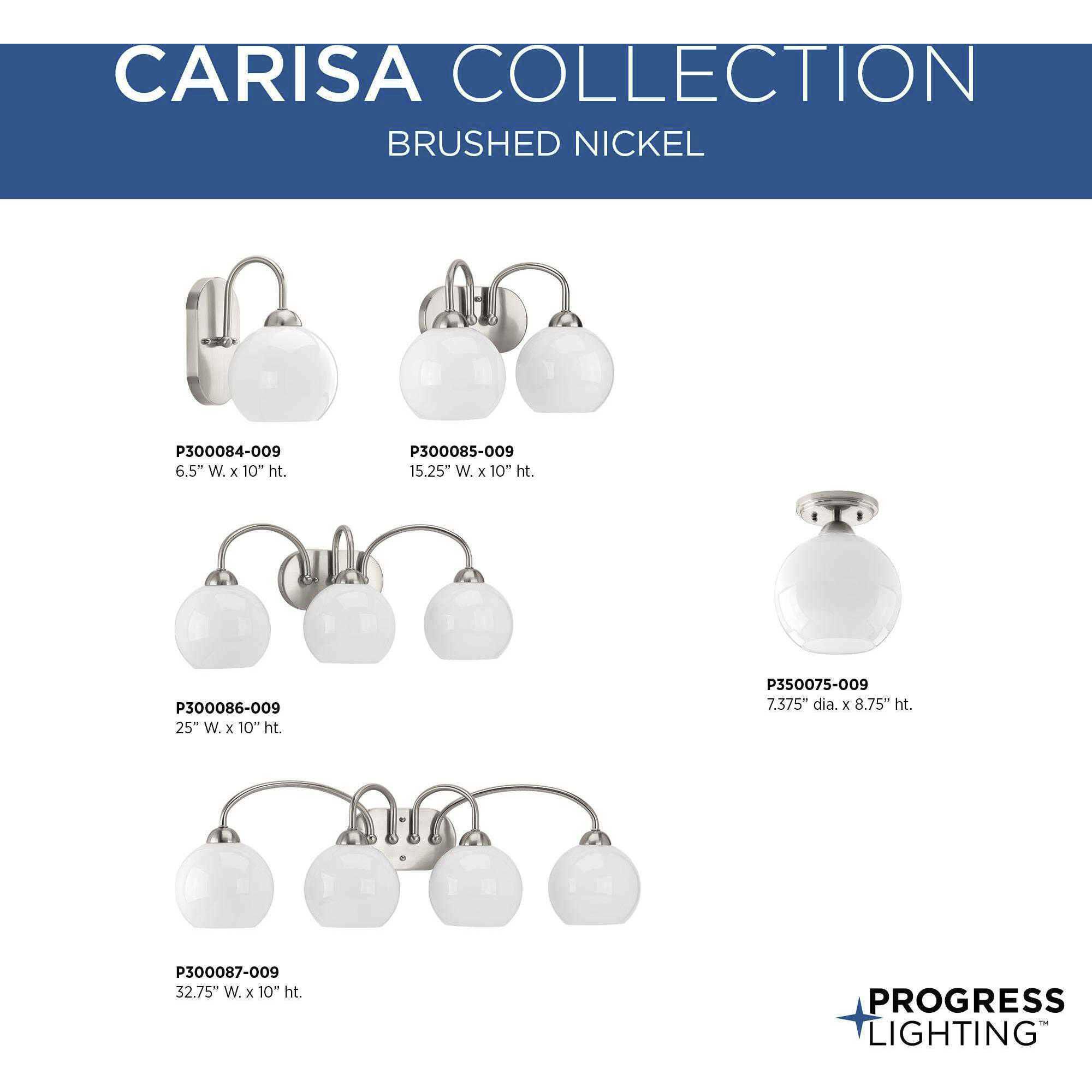 Carisa 4 Light 33 inch Brushed Nickel Bath Vanity Wall Light