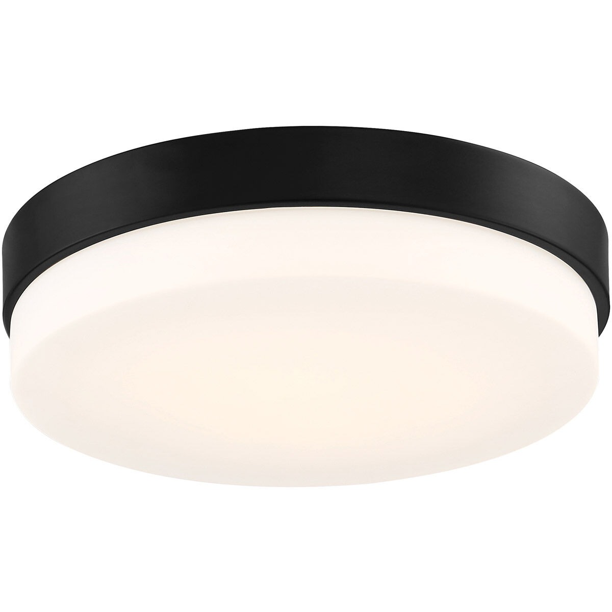 Roma LED 11 inch Matte Black Flush Mount Ceiling Light