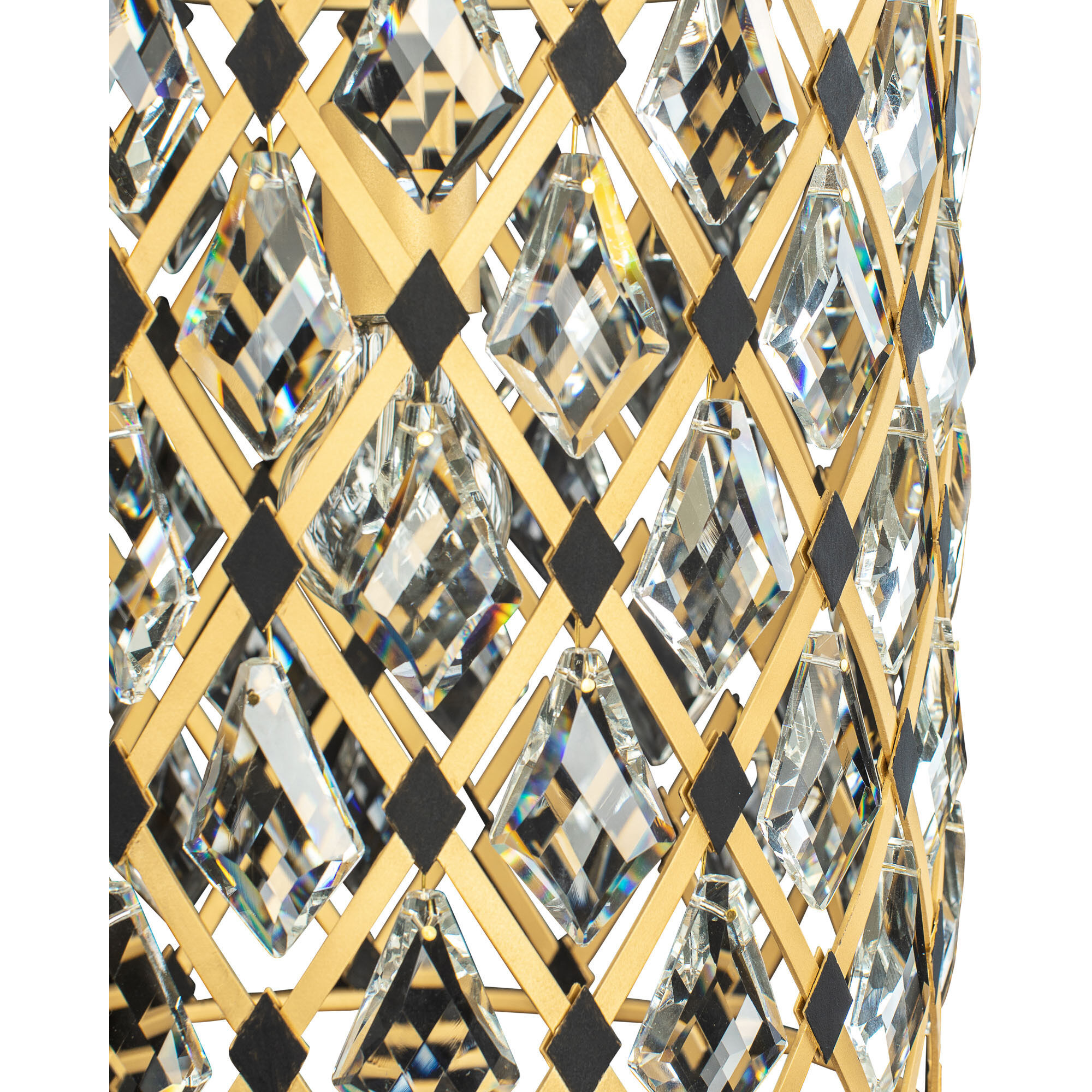 Windsor 1 Light 11.5 inch French Gold and Matte Black Pendant Ceiling Light