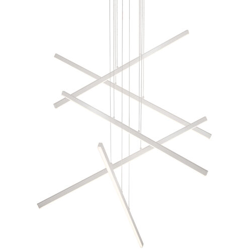Vega LED 0.75 inch Brushed Nickel Multi Pendant Ceiling Light