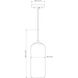 Monty 1 Light 5.25 inch Brushed Nickel Pendant Ceiling Light