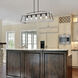 Teagan Island Light Ceiling Light in Gray Harbor Wood Accents