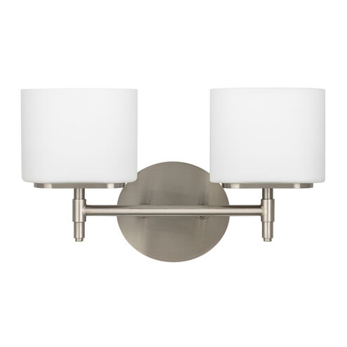 Trinity 2 Light 13.75 inch Satin Nickel Bath and Vanity Wall Light