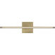 Mick De Giulio Serre LED 24 inch Natural Brass Bath Vanity Wall Light