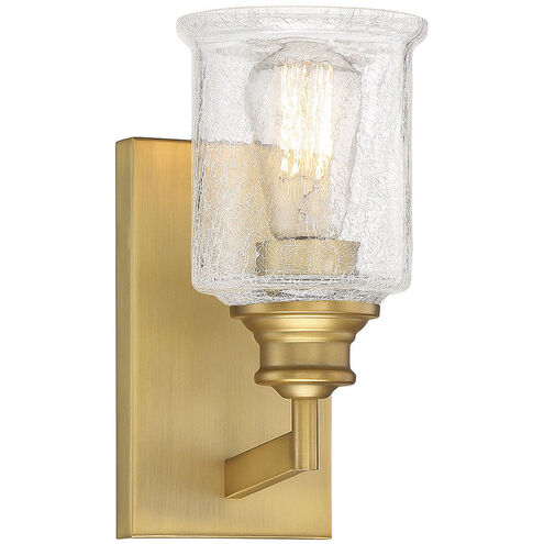 Hampton 1 Light 4.75 inch Warm Brass Bathroom Vanity Light Wall Light