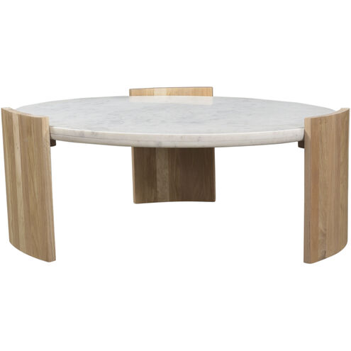 Dala 35 X 35 inch White Coffee Table