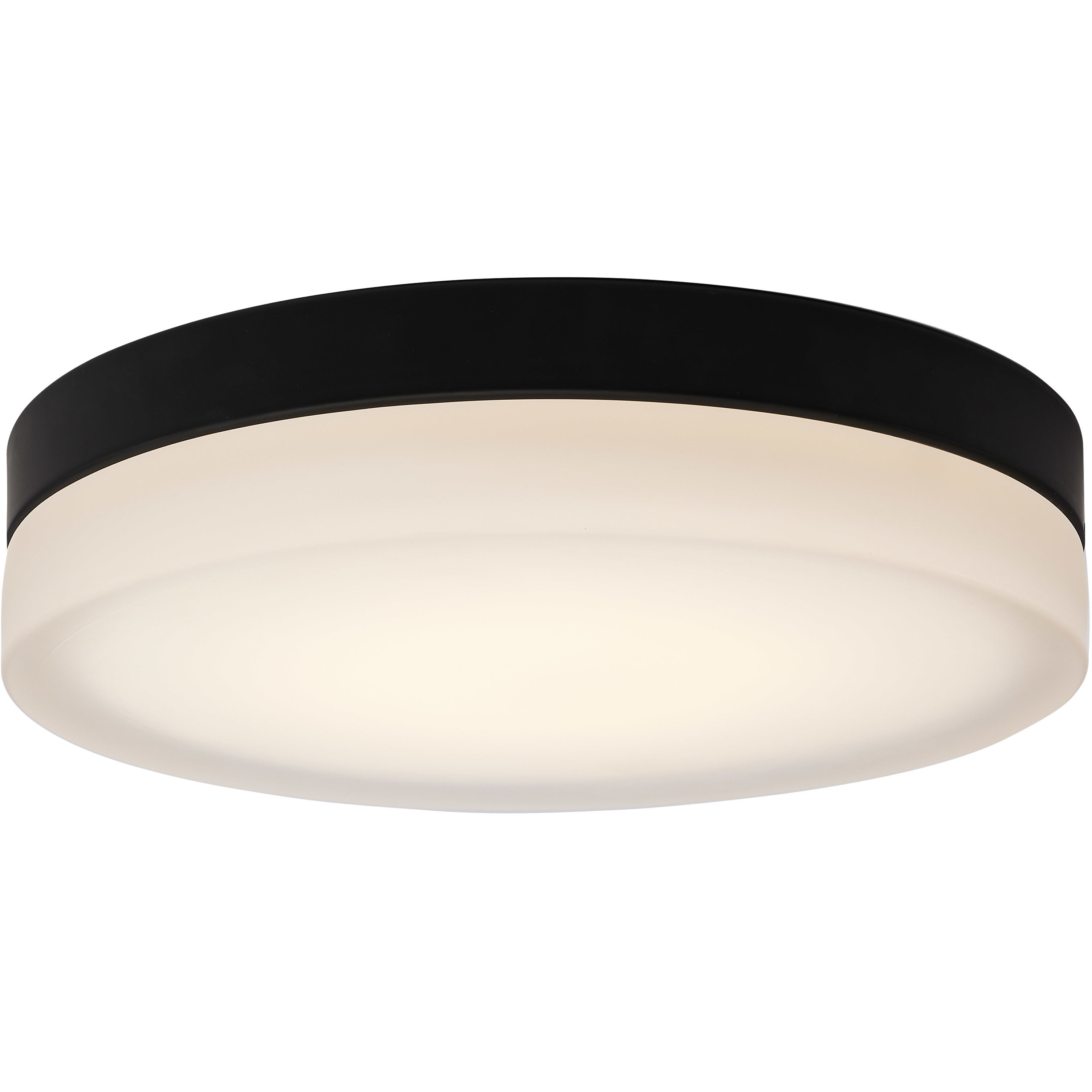 Pi LED 14 inch Black LED Flush Mount Ceiling Light