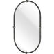 Medora 41 X 25 inch Aged Black with Clear Wall Mirror