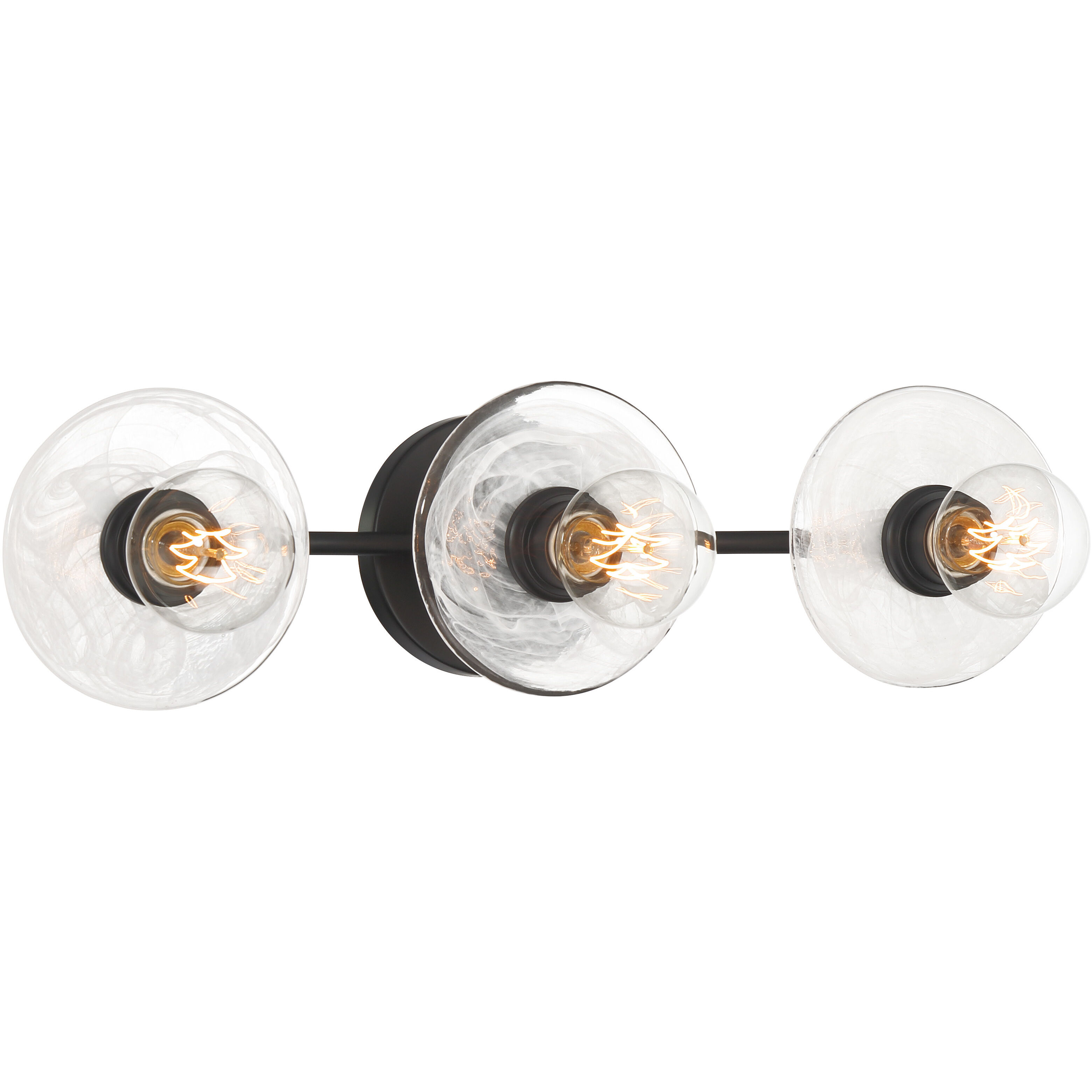 Vapors 3 Light 23.25 inch Coal Bath Light Wall Light