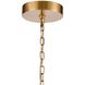 Calla LED 23.5 inch Natural Brass Chandelier Ceiling Light, Converts to Semi Flush