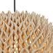 Durian 1 Light 14 inch Natural Pendant Ceiling Light