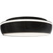 Ringwall LED 19 inch Black Chrome Flush Mount Ceiling Light in Black/Chrome, dweLED