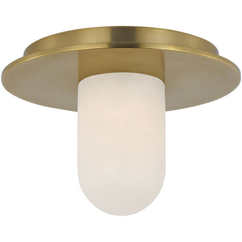 Kelly Wearstler Fosse LED 5.5 inch Antique-Burnished Brass Solitaire Flush Mount Ceiling Light
