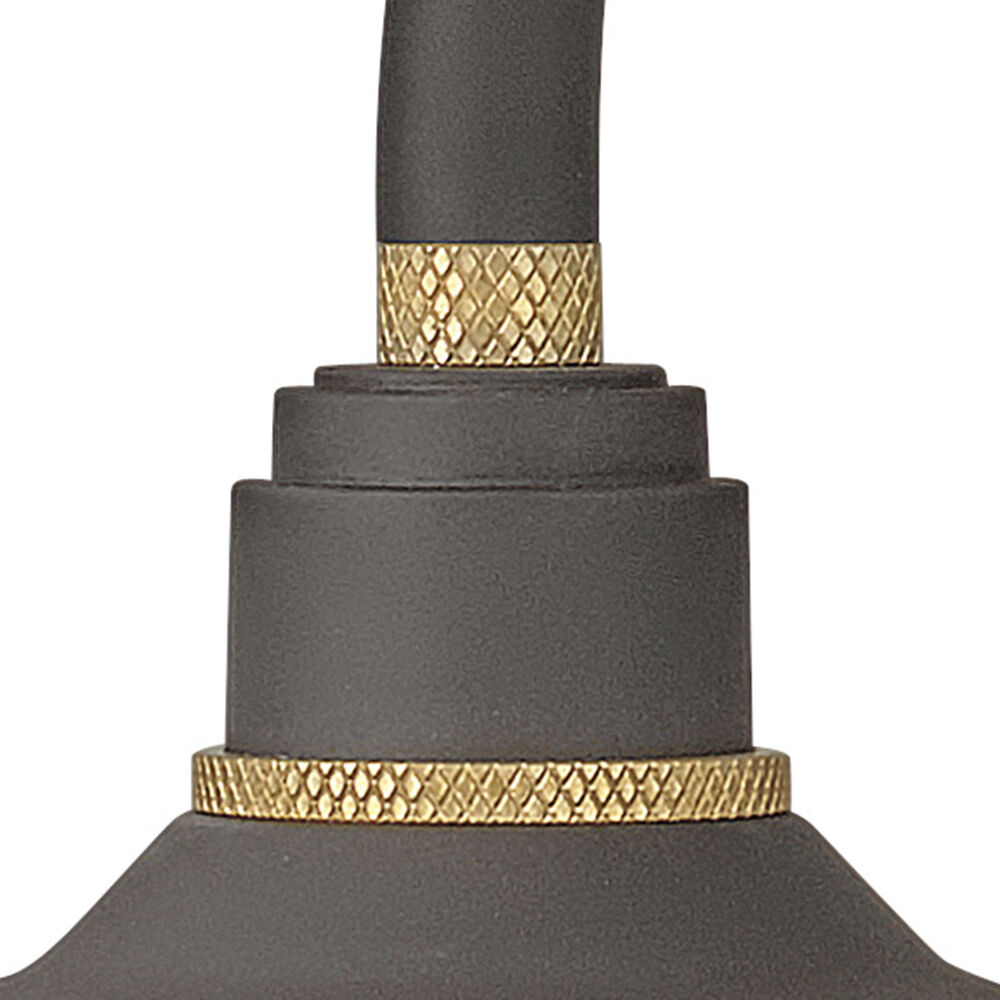 Foundry Classic Outdoor Barn Light in Museum Bronze, Gooseneck