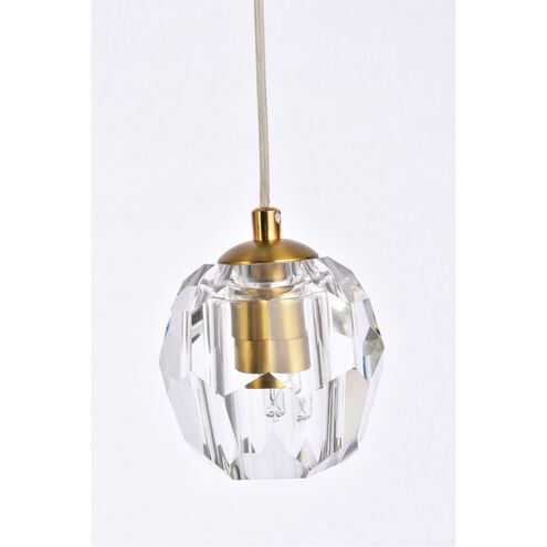 Eren 3 Light 28 inch Gold Linear Pendant Ceiling Light