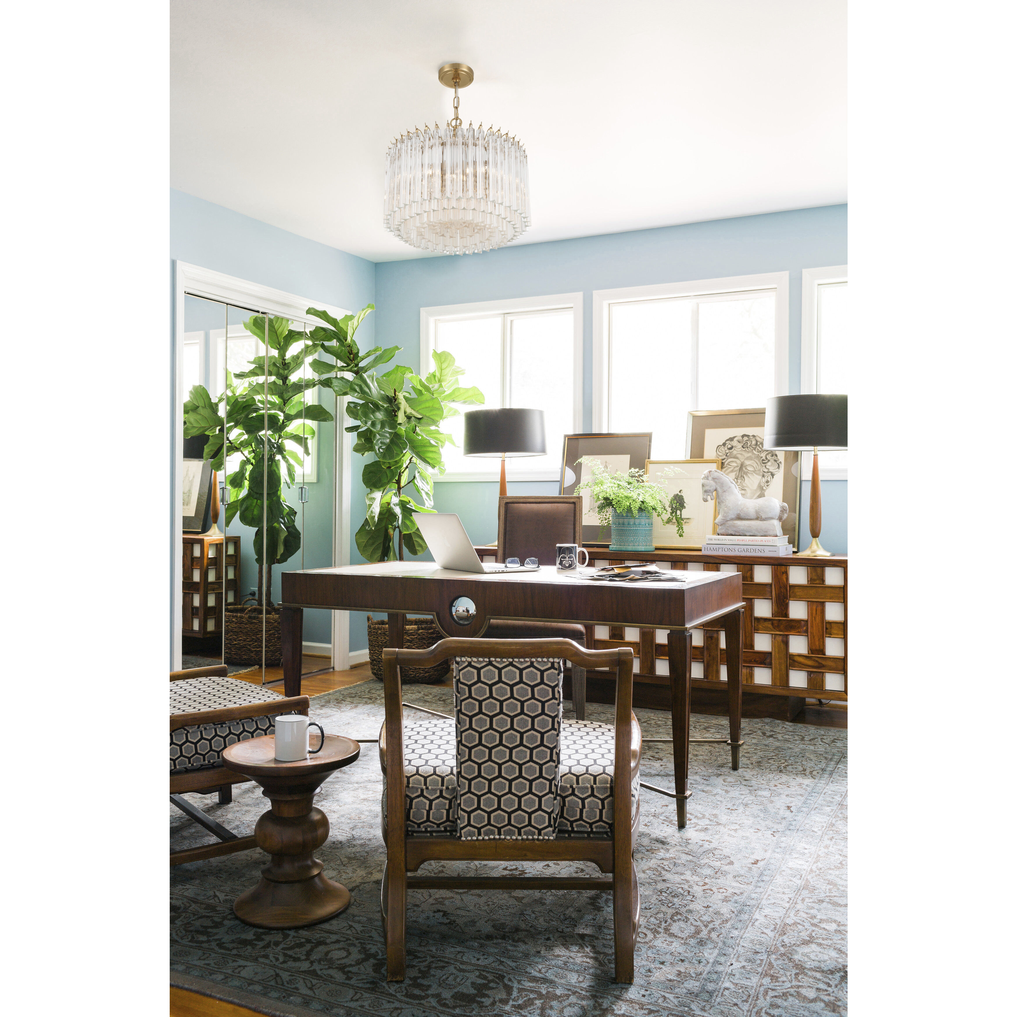 Lofton 5 Light 18 inch Aged Brass Chandelier Ceiling Light