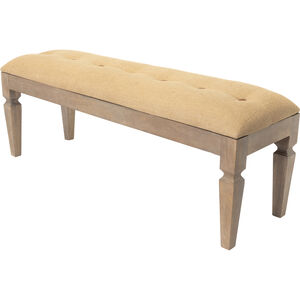 Ansonia Tan Upholstered Bench