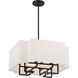 Upham Estates 8 Light 20 inch Coal /Polished Nickel Pendant Ceiling Light