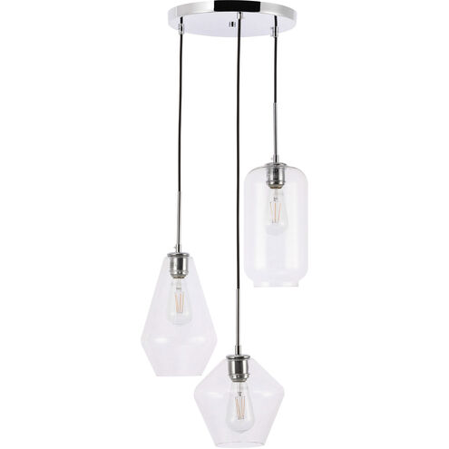 Rochester 3 Light 17 inch Chrome Pendant Ceiling Light