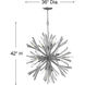 Vida LED 36 inch Glacial Chandelier Ceiling Light, Orb