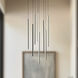 Chute LED 19 inch Black Multi-Pendant Ceiling Light