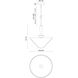 Alora Mood Bridgette 1 Light 16.38 inch Matte Black Pendant Ceiling Light in White Linen Shade