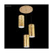 Zoe LED Gold Acrylic Chandelier Ceiling Light