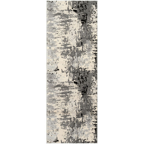 City 87 X 31 inch Taupe/Black/Beige/Khaki/Light Gray Rugs
