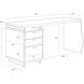 Lewis 66.25 X 24 inch Grey Desk