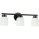 Vonda 3 Light 21 inch Matte Black Vanity Light Wall Light