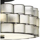 Rory 3 Light 15.75 inch Matte Black Semi-Flush Mount Ceiling Light